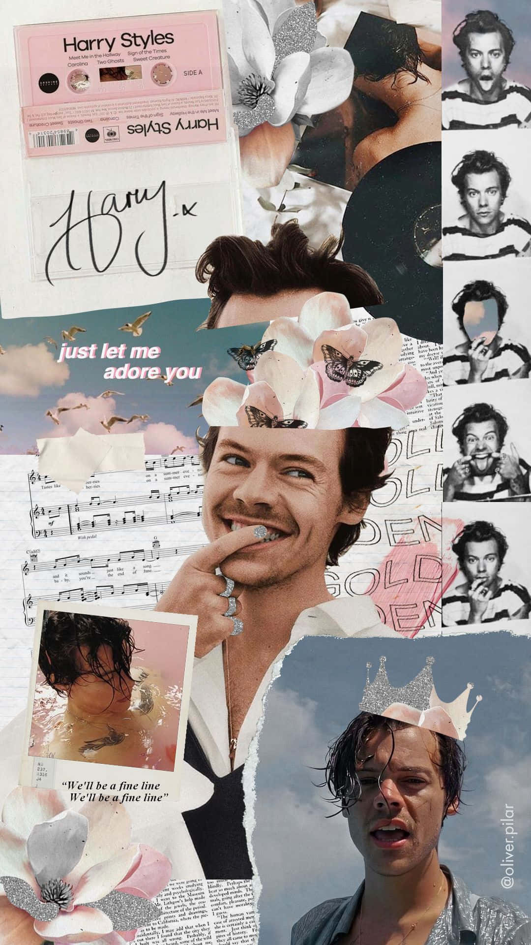 Harry Styles Collage Wallpaper