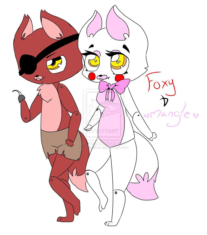 Foxy And Mangle By Kellymink