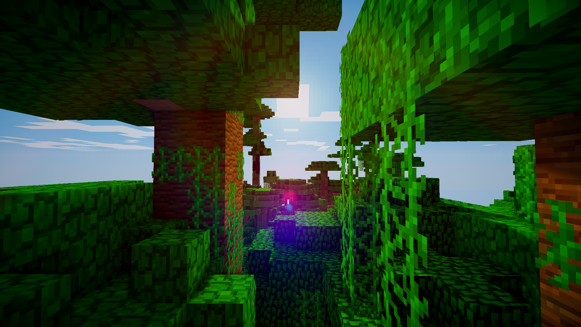Minecraft Wallpaper 1080p Simple Jungle By Legendtish On