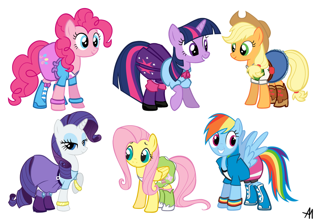 My Little Pony Equestria Girls Outfits By Bananers97