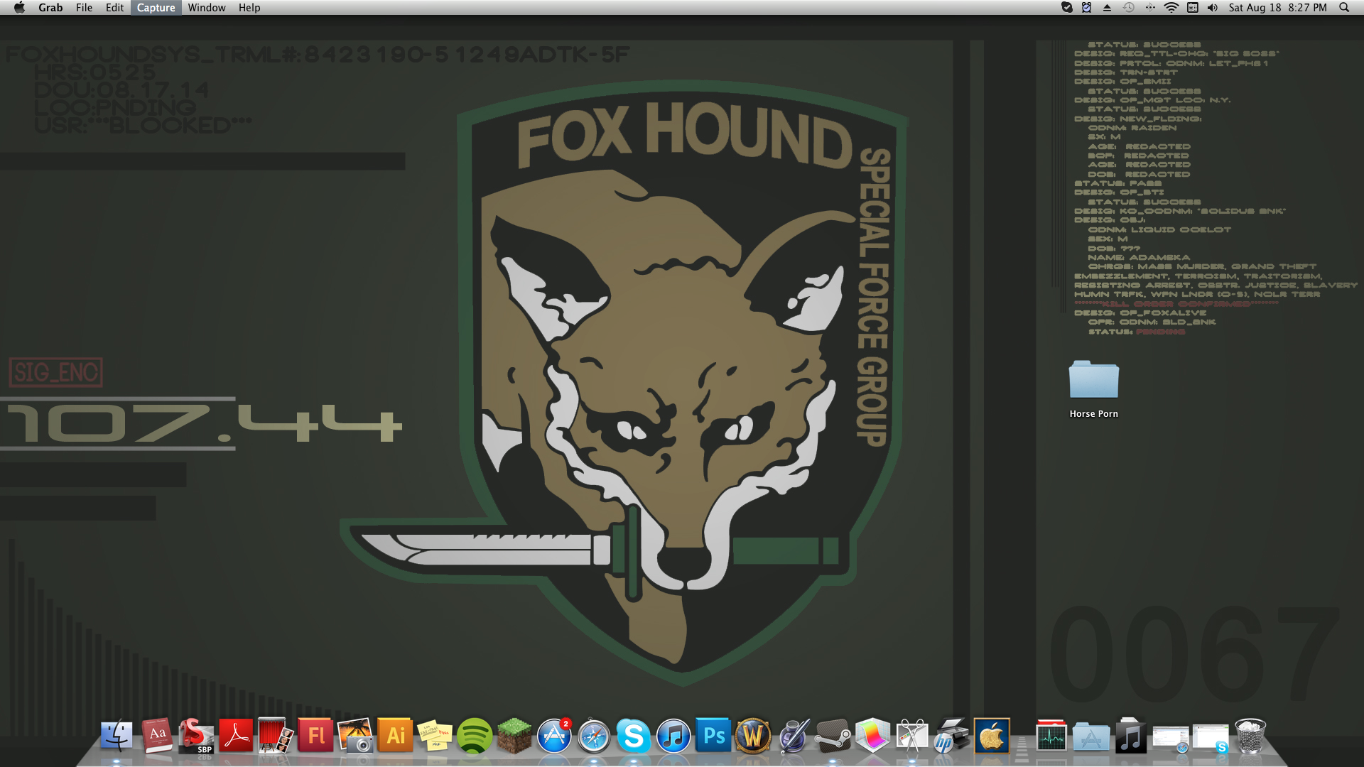 Logo Wallpaper Metal Gear Solid Video Games Mgs Fox Hound