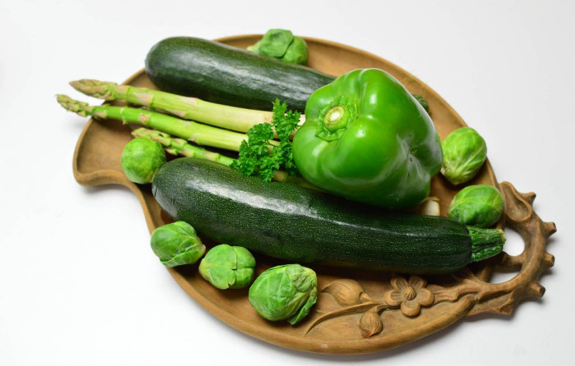 Zucchinis Green Bell Pepper And Asparagus Wallpaper