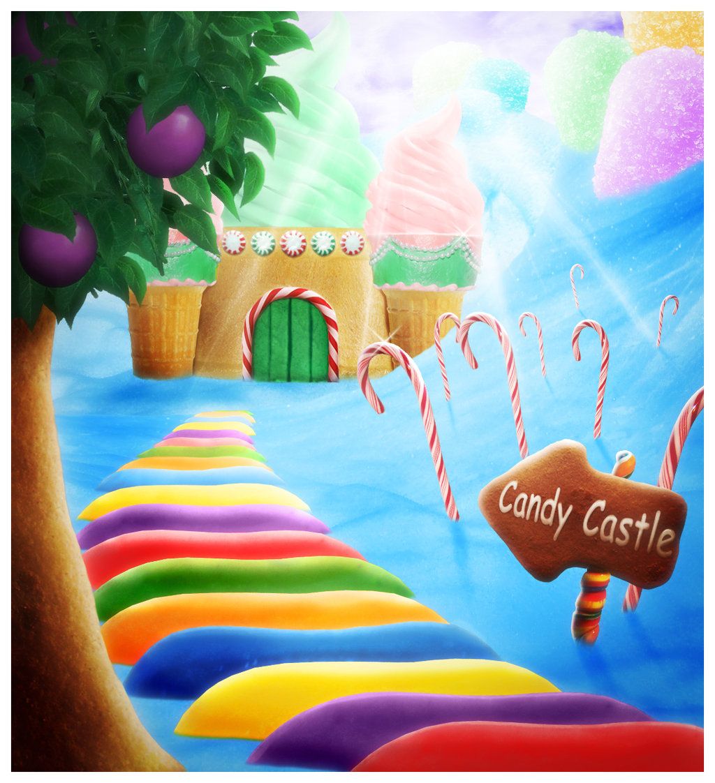 Candyland Background Displaying Image For