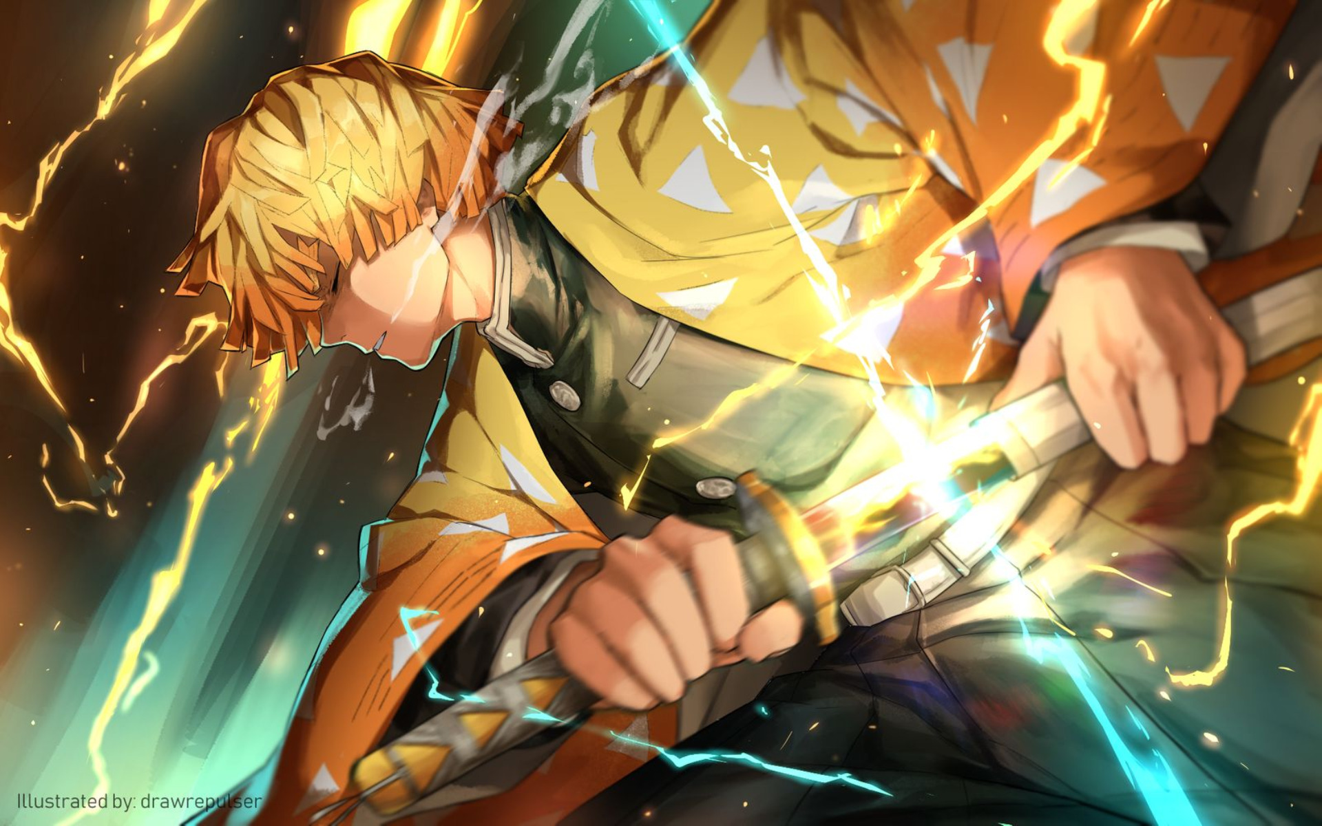 Zenitsu Agatsuma Epic HD Wallpaper
