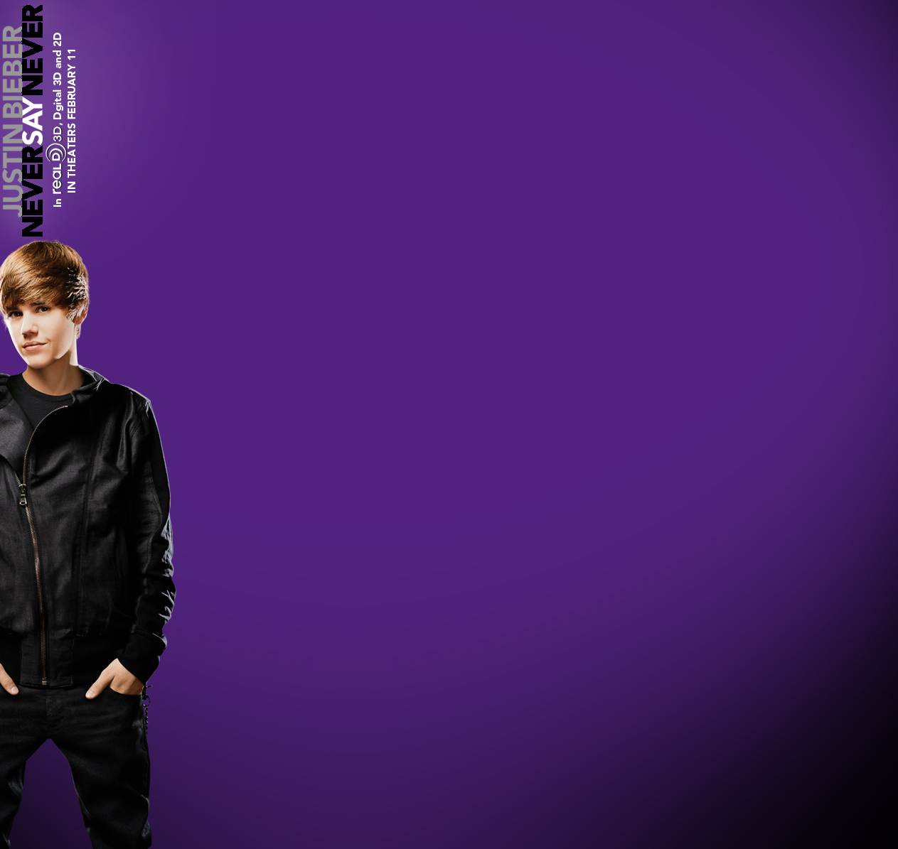 Fun Plan Justin Bieber Purple Background