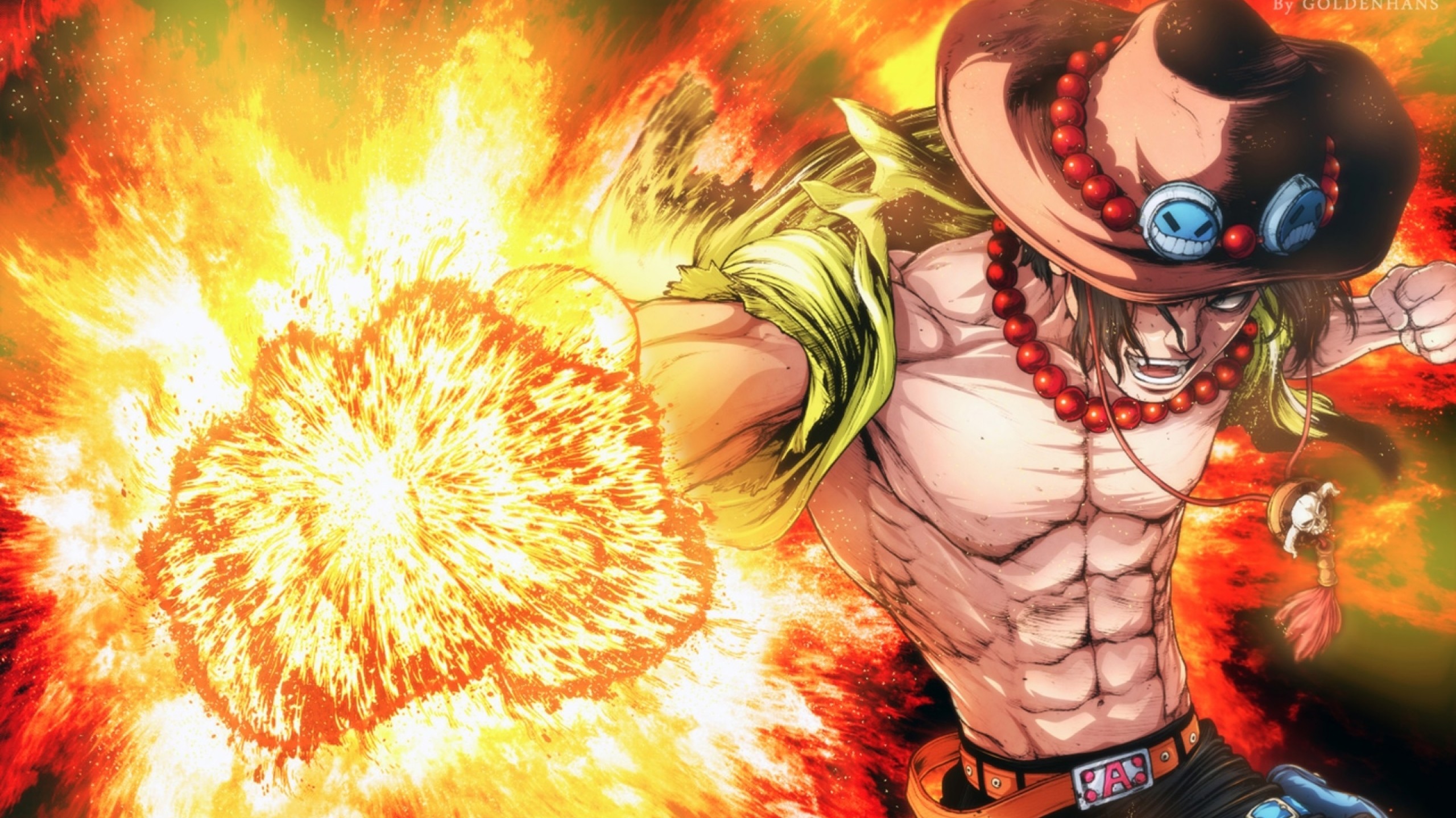 Portgas Ace One Piece Cool Art 4k Hd Wallpaper