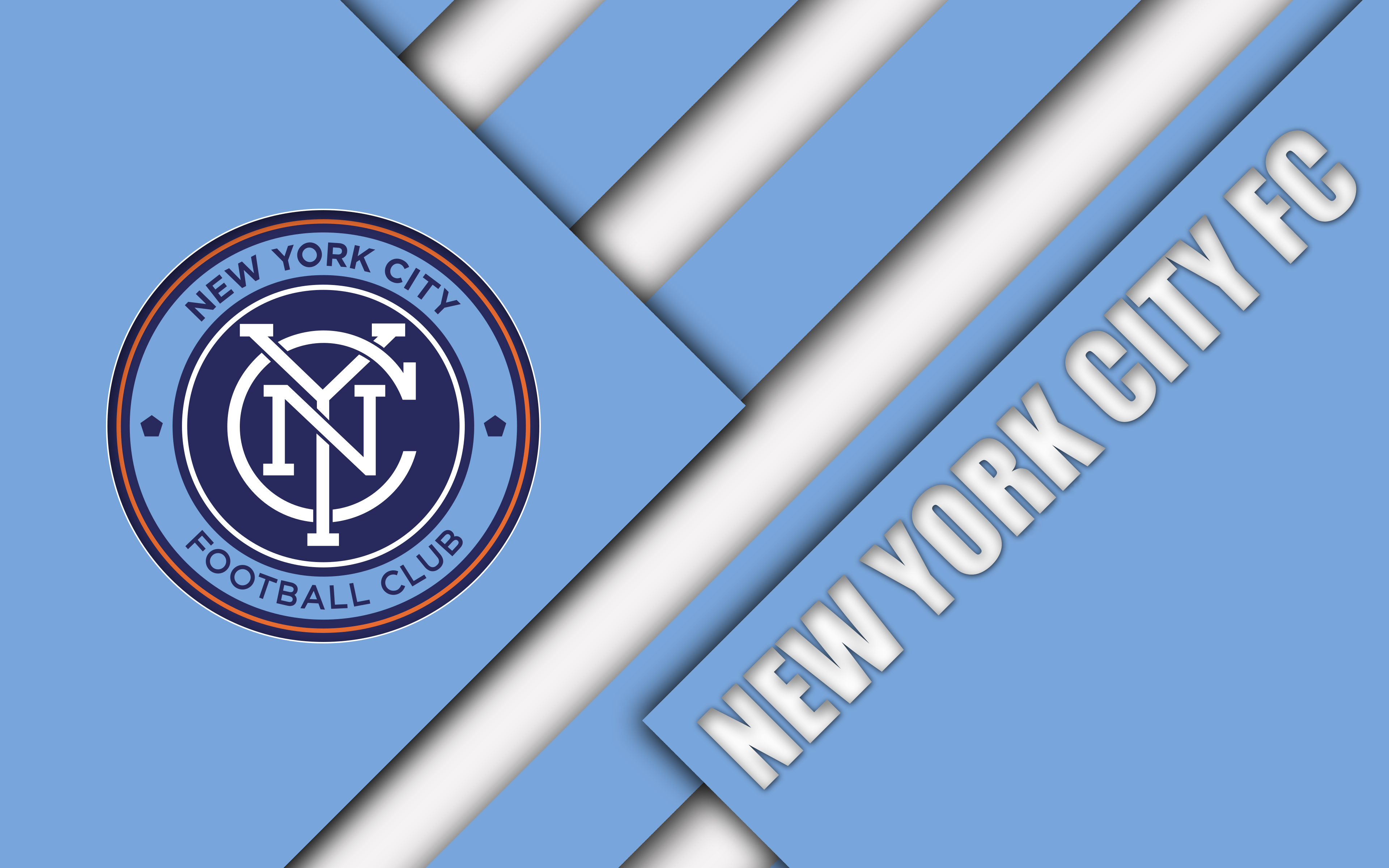New York City Football Club Logo 4k Ultra HD Wallpaper