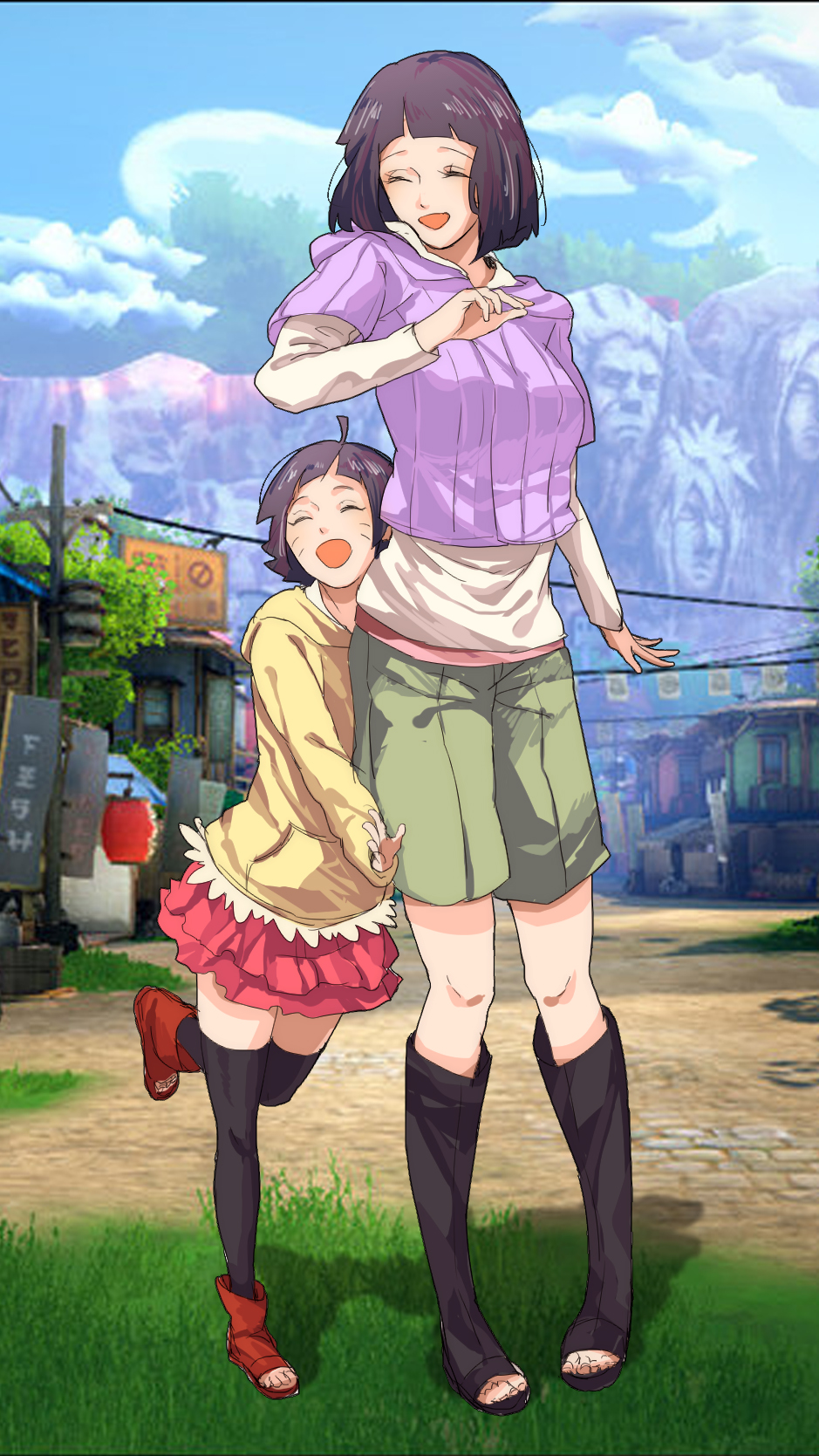 Hinata And Himawari Naruto Mobile Wallpaper By Kaz Kirigiri On