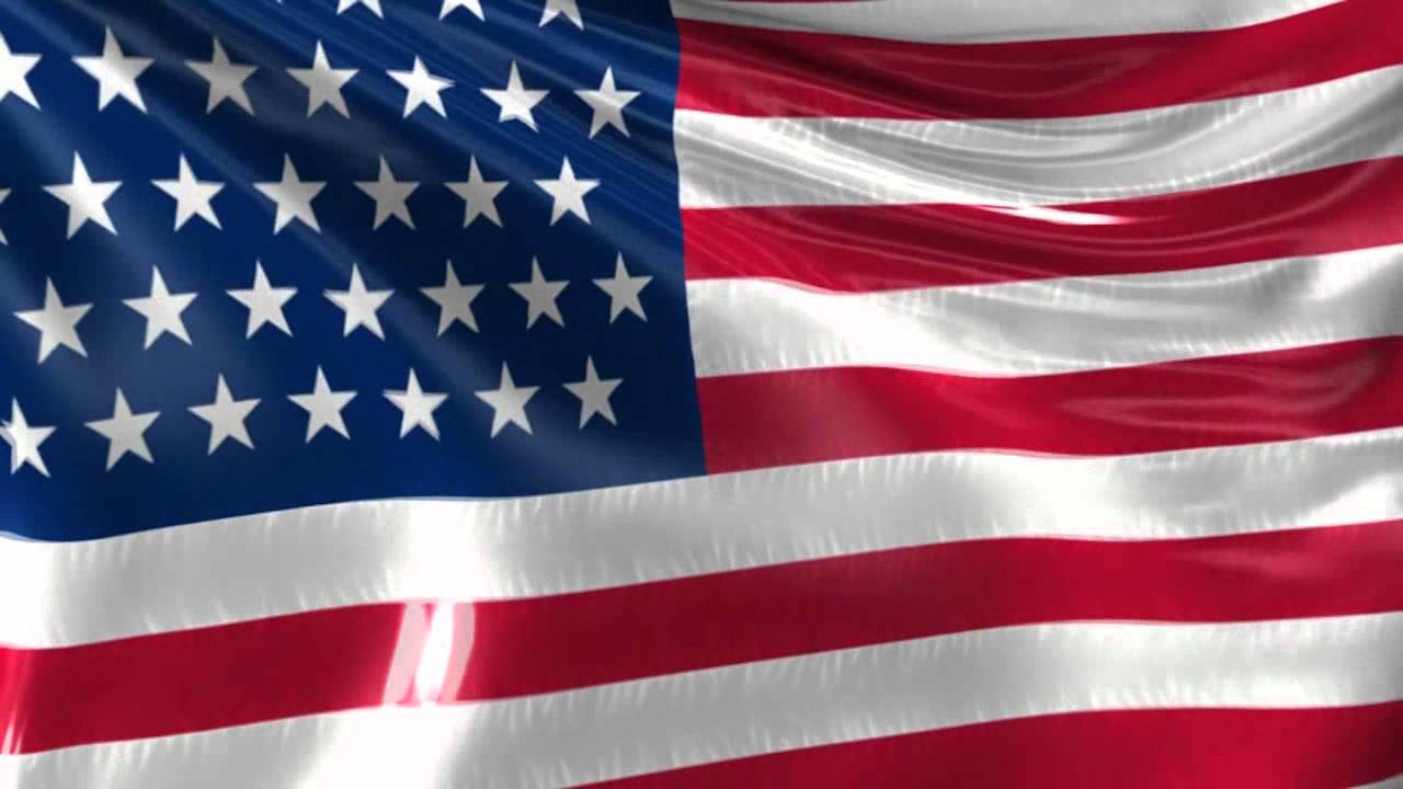 American Flag Loop Background