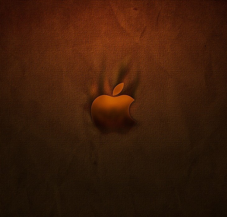 Musky Brown Apple Logo Wallpaper High Definition