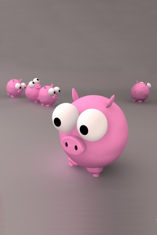A Cute Pig Wallpaper Piglets