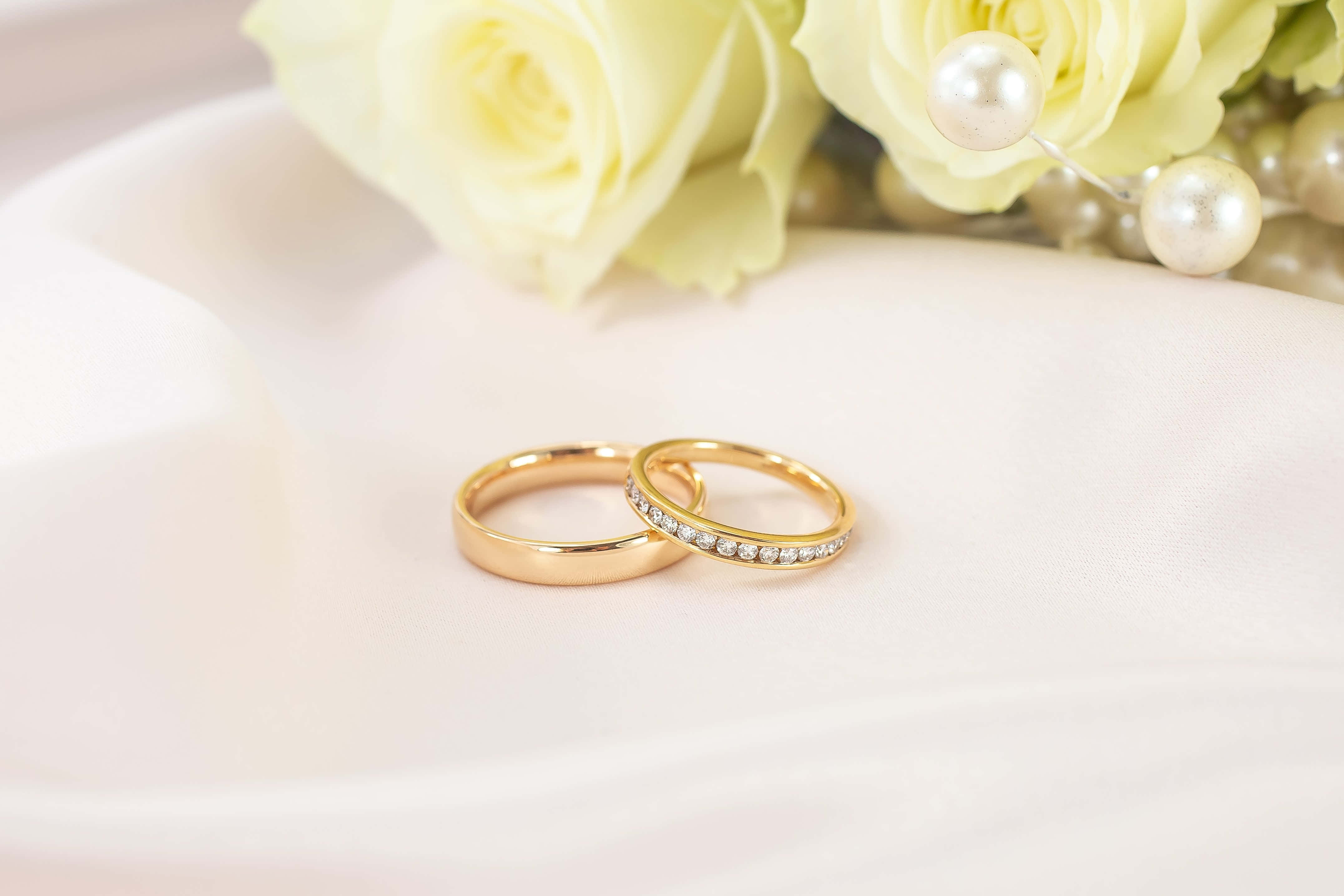 Wedding Rings X Background Wallpaper