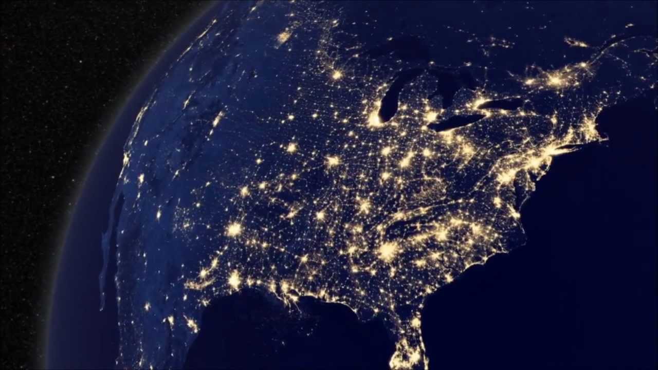 Earth At Night From Space HD Wallpaper