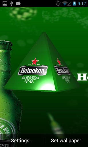 Heineken 3d Live Wallpaper App For Android