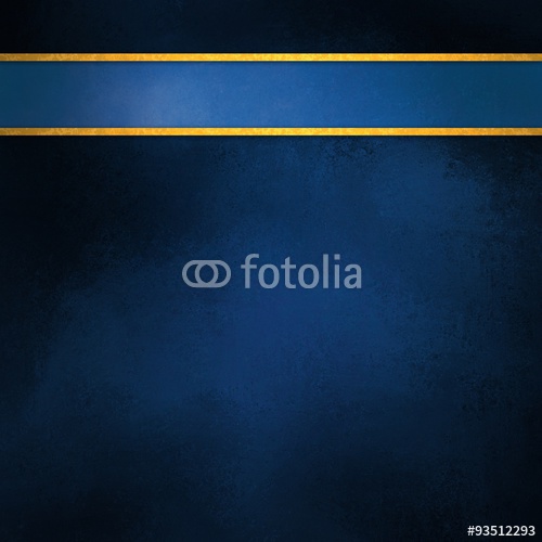 Ilustra O Blue Background With Light Ribbon Header And Gold