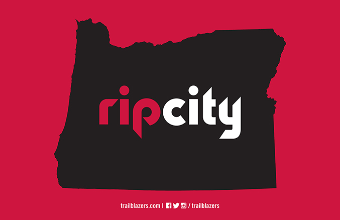 Rip City Oregon Placards Portland Trail Blazers 677x438