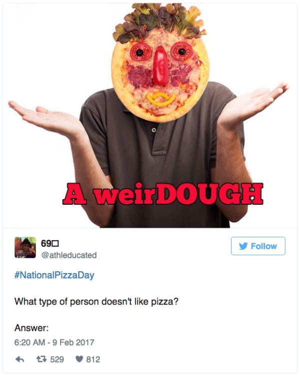 Funny tweets about National Pizza Day theCHIVE