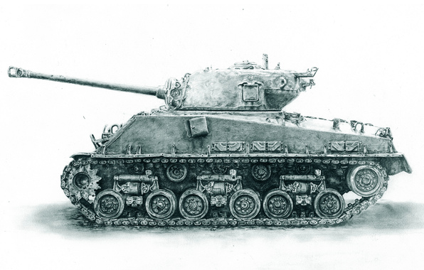 M4 Sherman Average Tank Period Second World War Figure