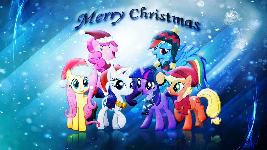 Mlp Christmas Wallpaper By Ameliasharpponygirl