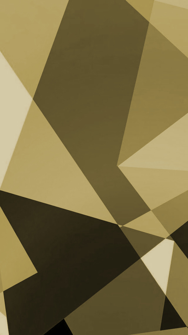 Gold Shapes iPhone 5 Wallpaper 640x1136