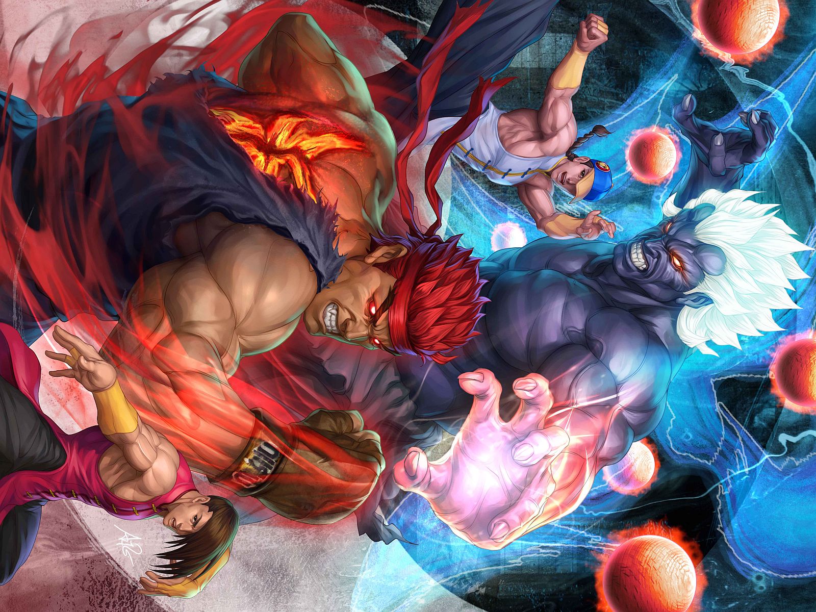 Street Fighter Artgerm Evil Ryu Wallpaper