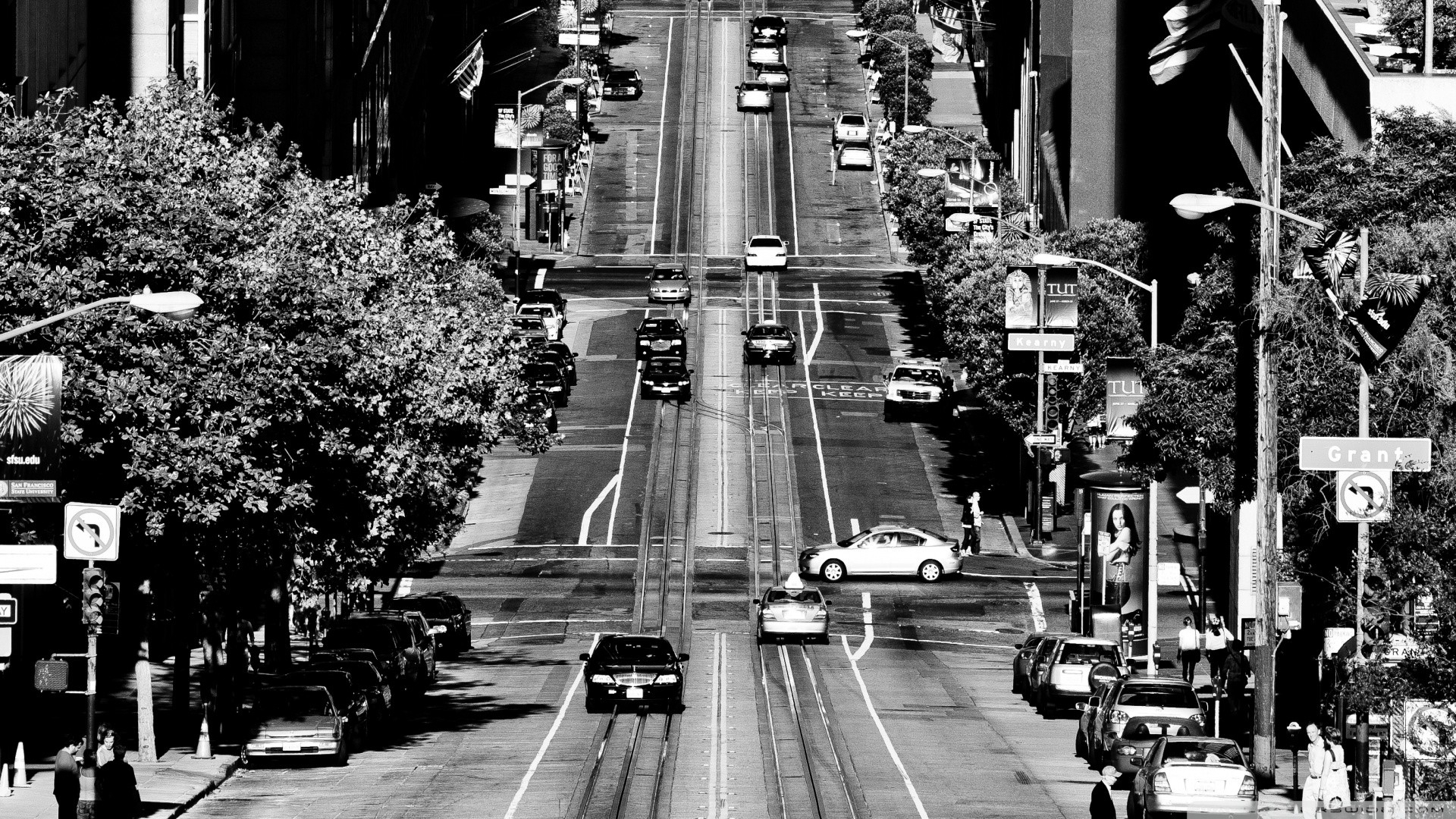 Black And White Cityscapes California San Francisco High Definition