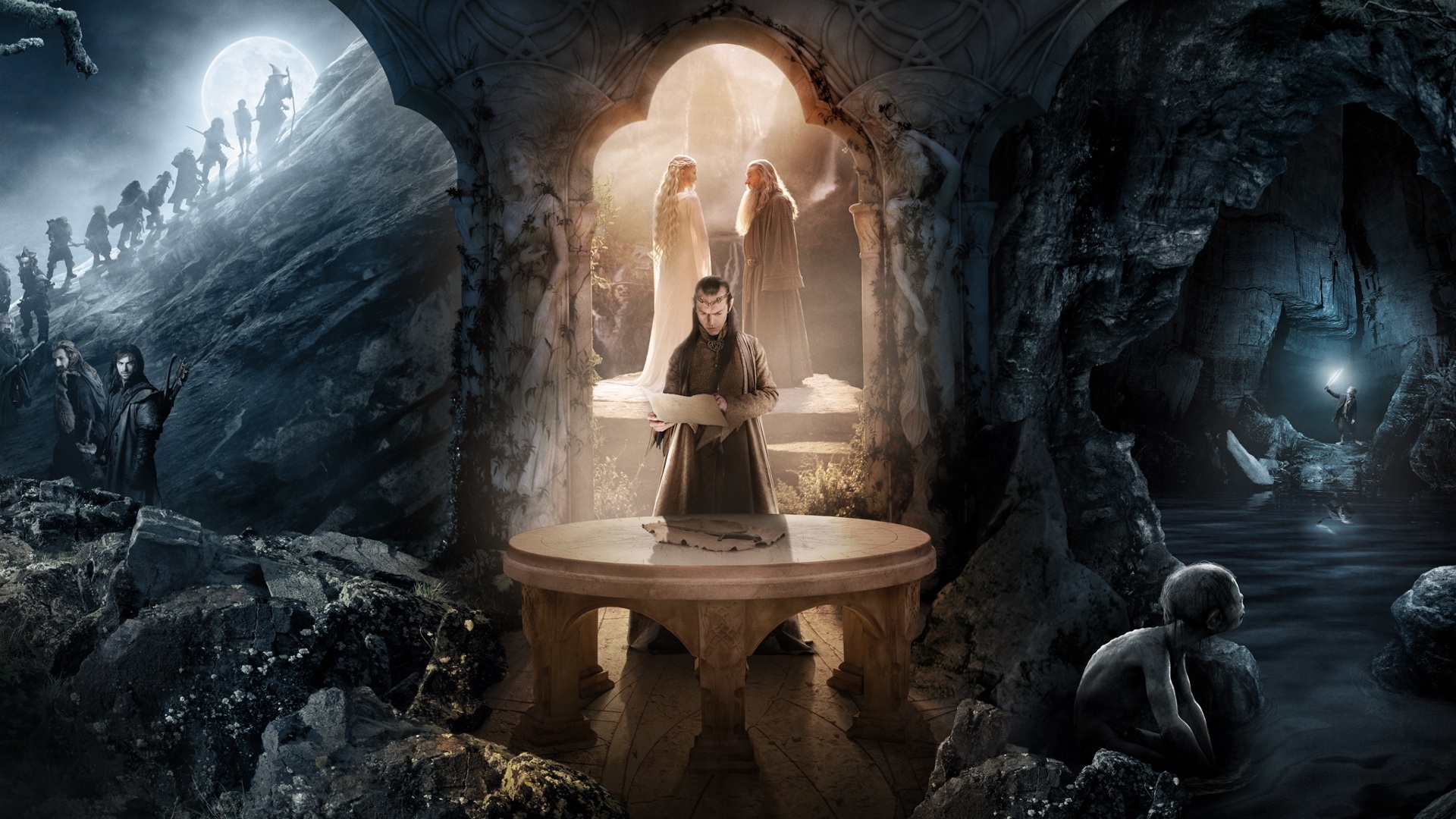 The Hobbit An Unexpected Journey Fantasy Elf Wallpaper Background