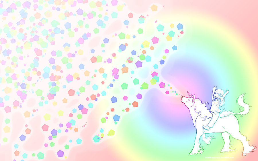 unicorns and rainbows desktop