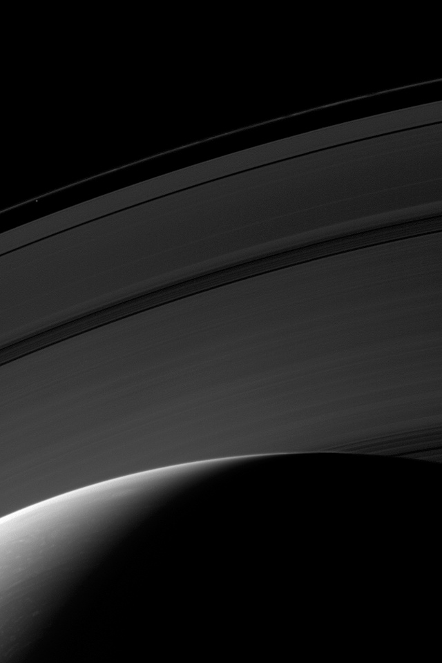 Day And Night On Saturn Wallpaper Cassini Image Of