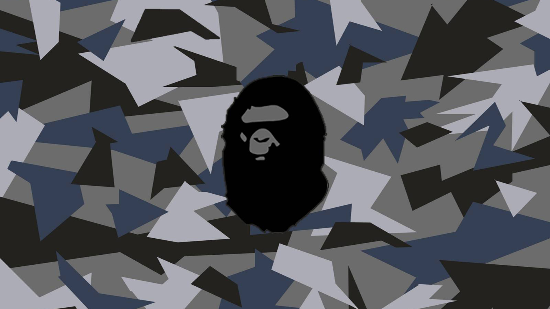 Bape Camo HD Blue Live Wallpaper
