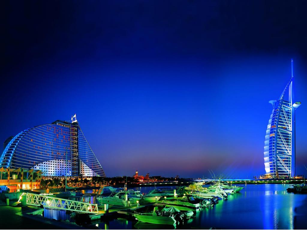 Dubai Nightlife Desktop Wallpaper HD