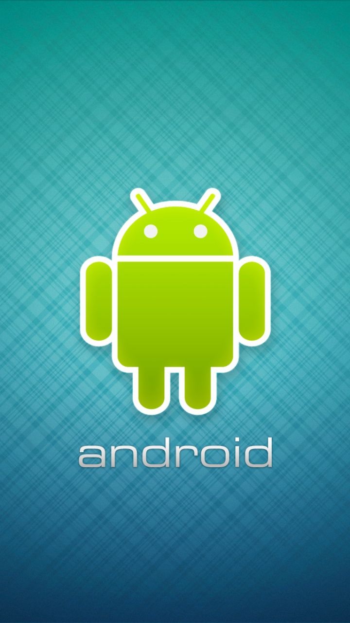 Android Robot Logo Center Wallpaper For Mobile