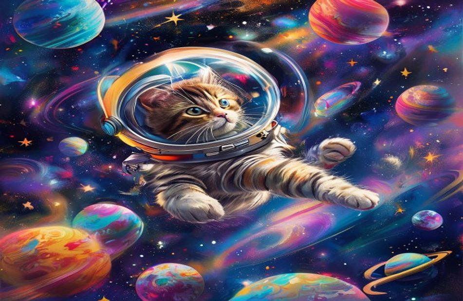 Space Cat Wallpaper