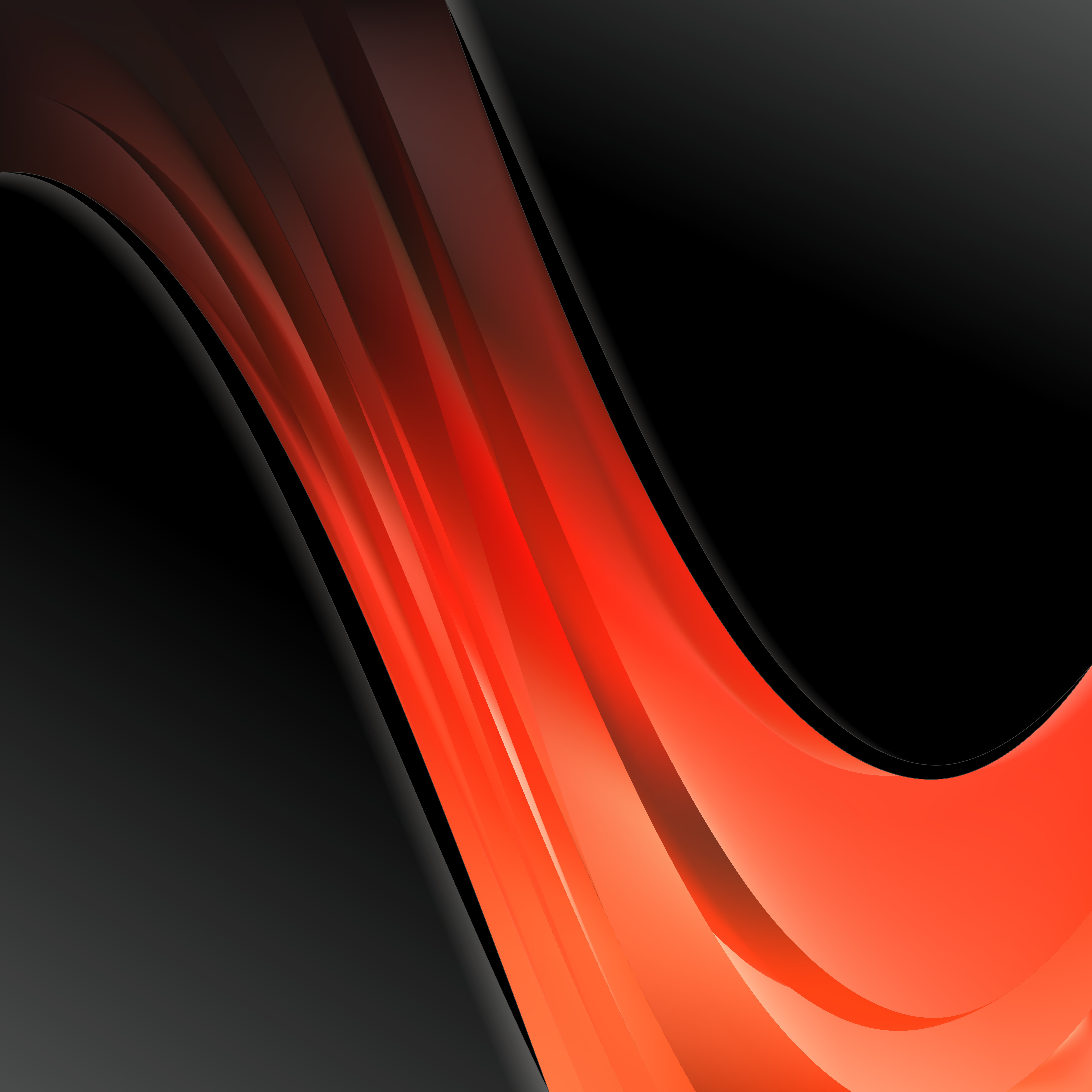 Abstract Cool Orange Wave Business Background