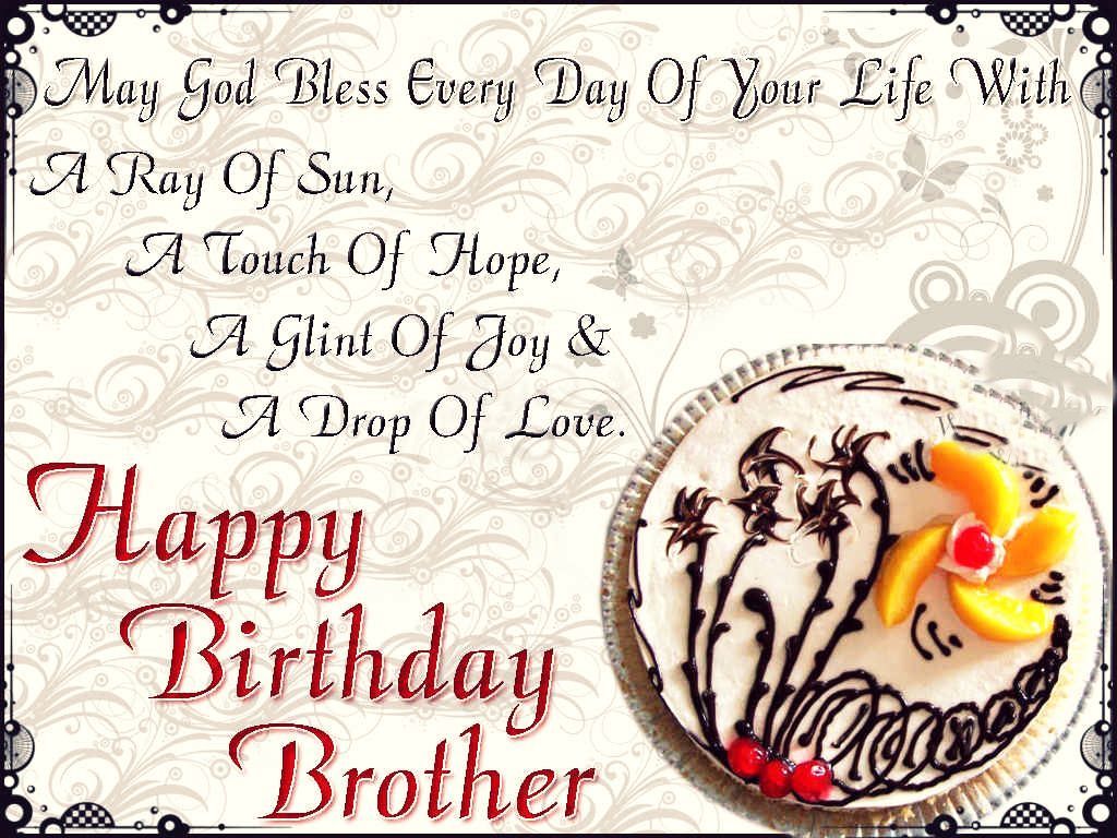 Free download Birthday Quotes Brother [1024x768] for your Desktop, Mobile &  Tablet | Explore 22+ Happy Birthday Brother Wallpapers | Happy Birthday  Background, Happy Birthday Wallpaper, Wallpaper Happy Birthday Cake