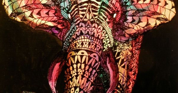 Tribal Elephant Wallpaper