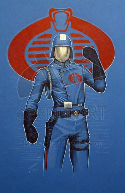 Cobra Commander Logo Wallpaper Cobra commander by gabefarber 400x617