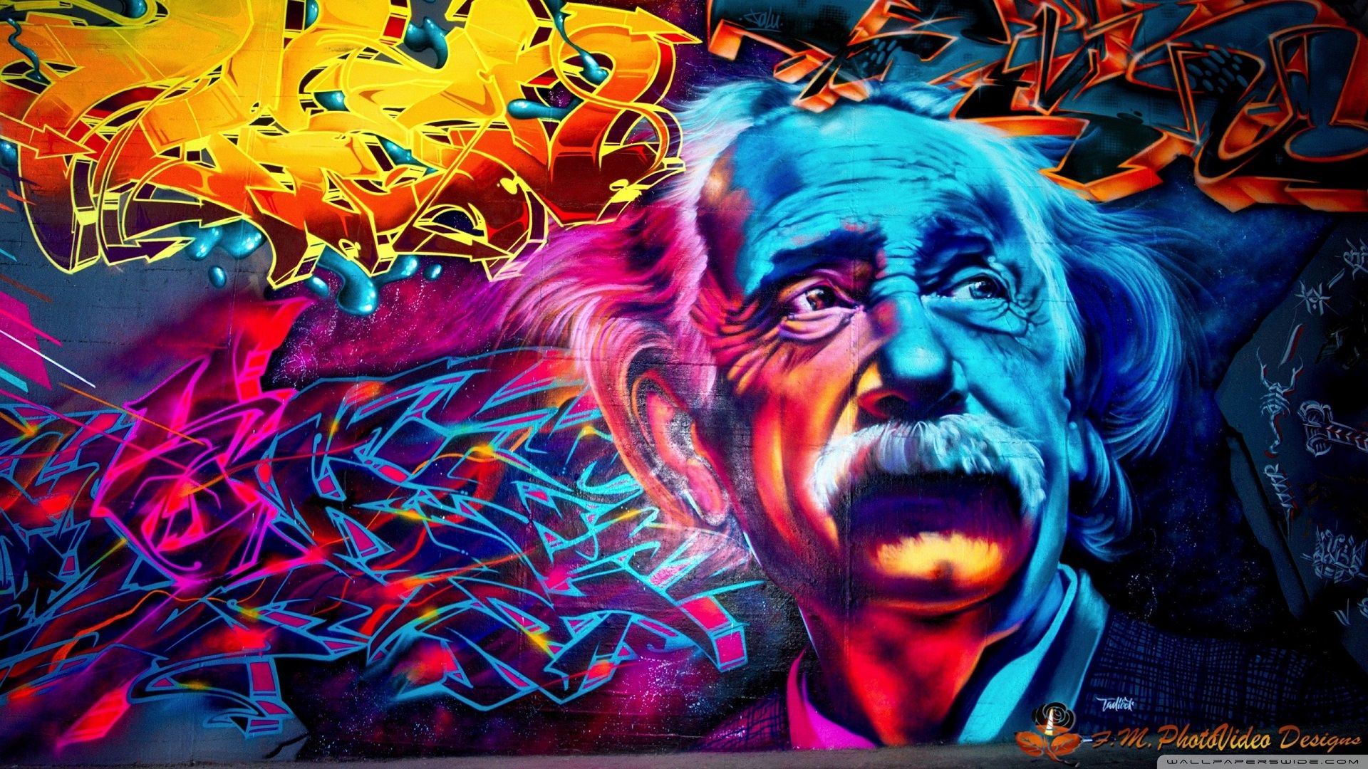 The Creative As A Mad Scientist Artistic Wallpaper