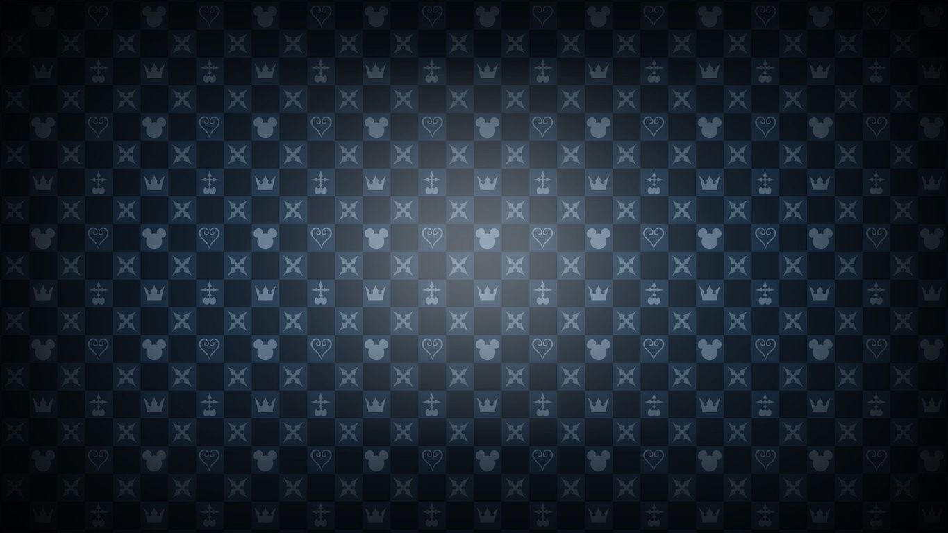 Kingdom Hearts pattern wallpaper 14547 1365x768