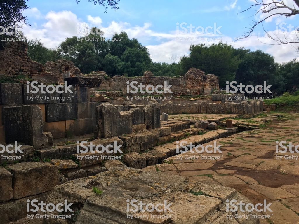 Archaeological Roman Site Of Tipaza Algeria Stock Photo