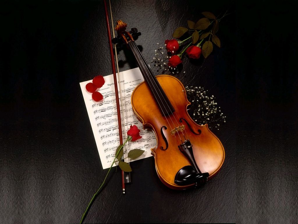 Love Notes Violin Music Background