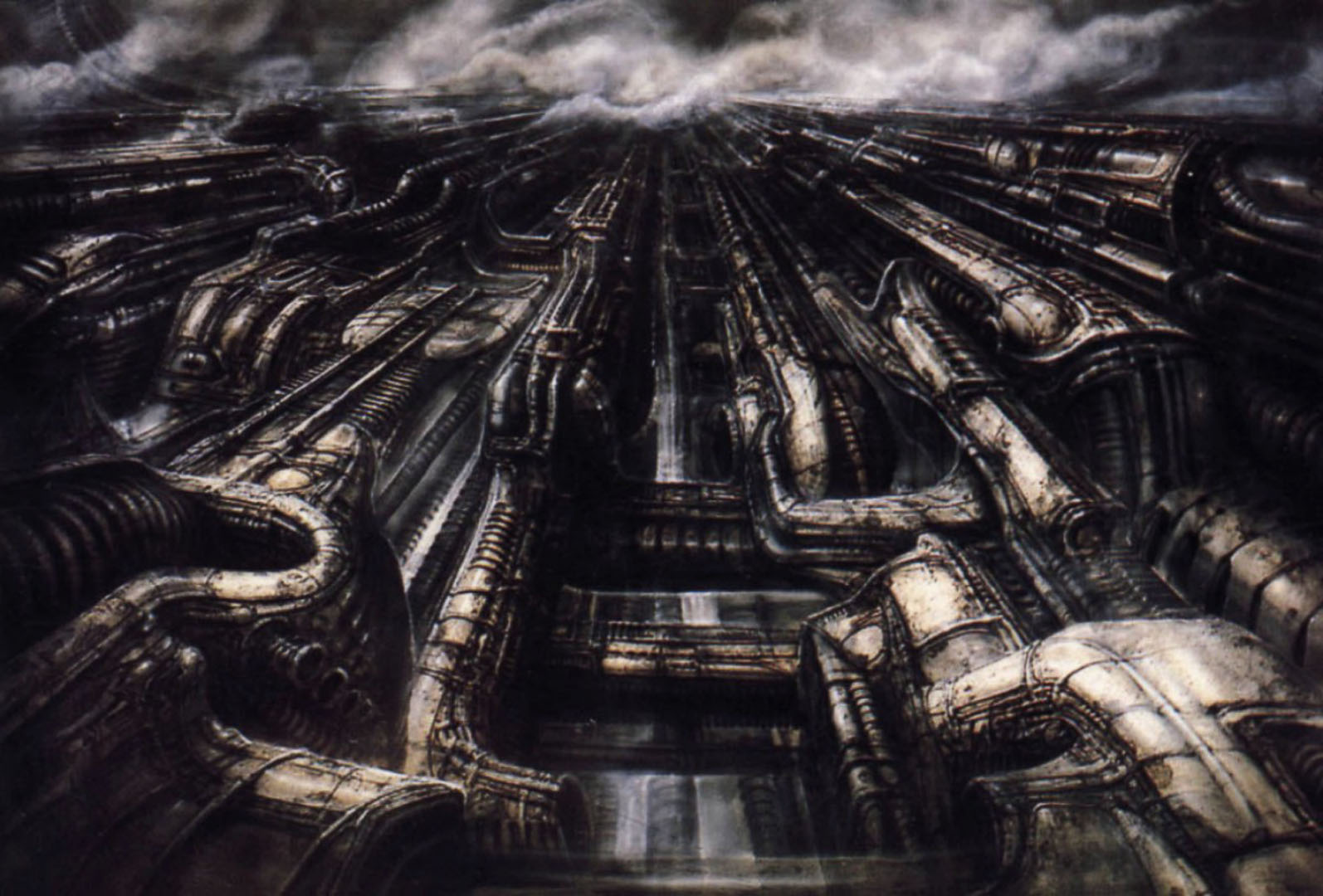 Landscape Science Fiction H R Giger Wallpaper Image