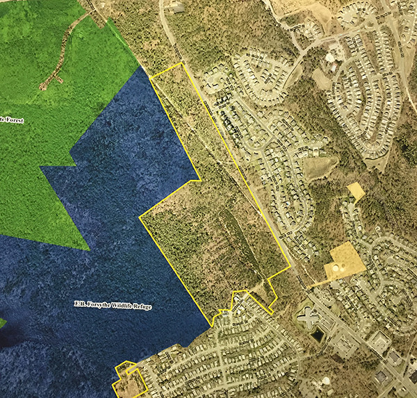 An Acre Tract In Little Egg Harbor Outlined Yellow Above Was