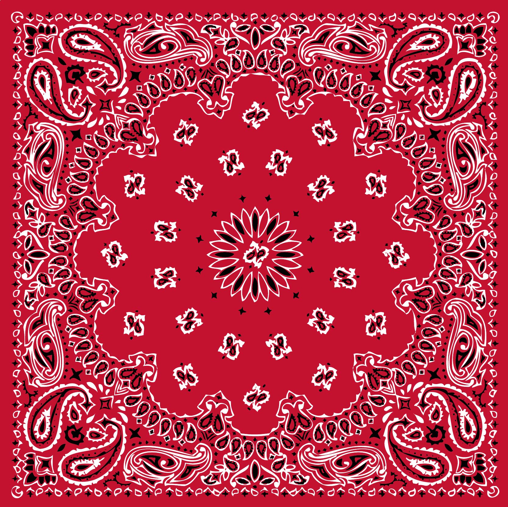 Red Bandana Pattern