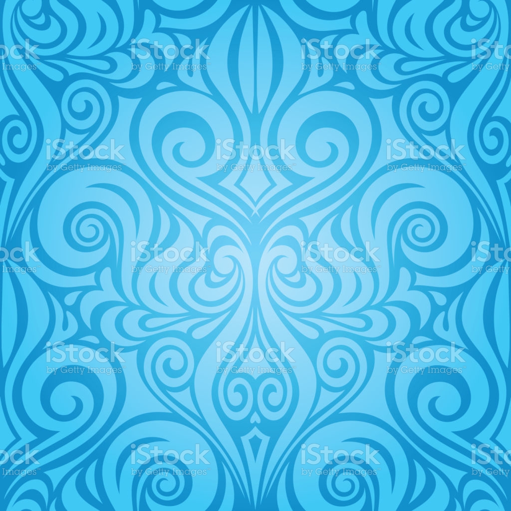 Free download Blue Vector Decorative Background Tribal Wallpaper