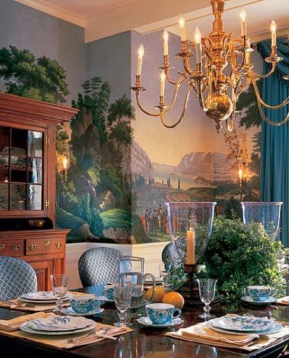 Eye For Design Decorating With Zuber Scenic Wallpaper