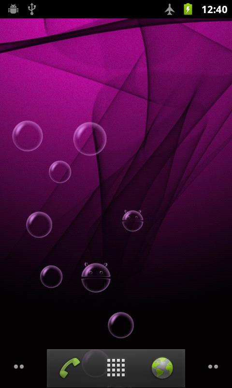 Bubble Live Wallpaper Android App Re