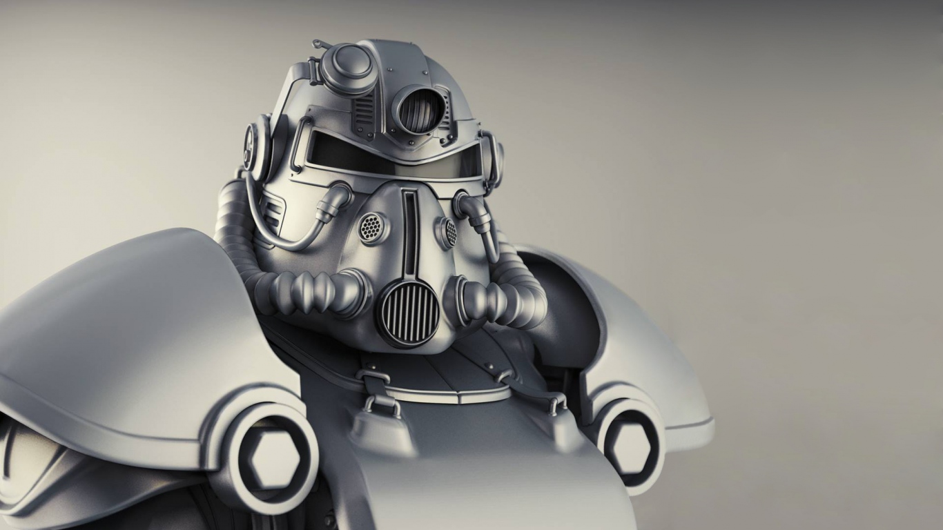 HD Background Fallout T 51b Power Armor Game Character Wallpaper