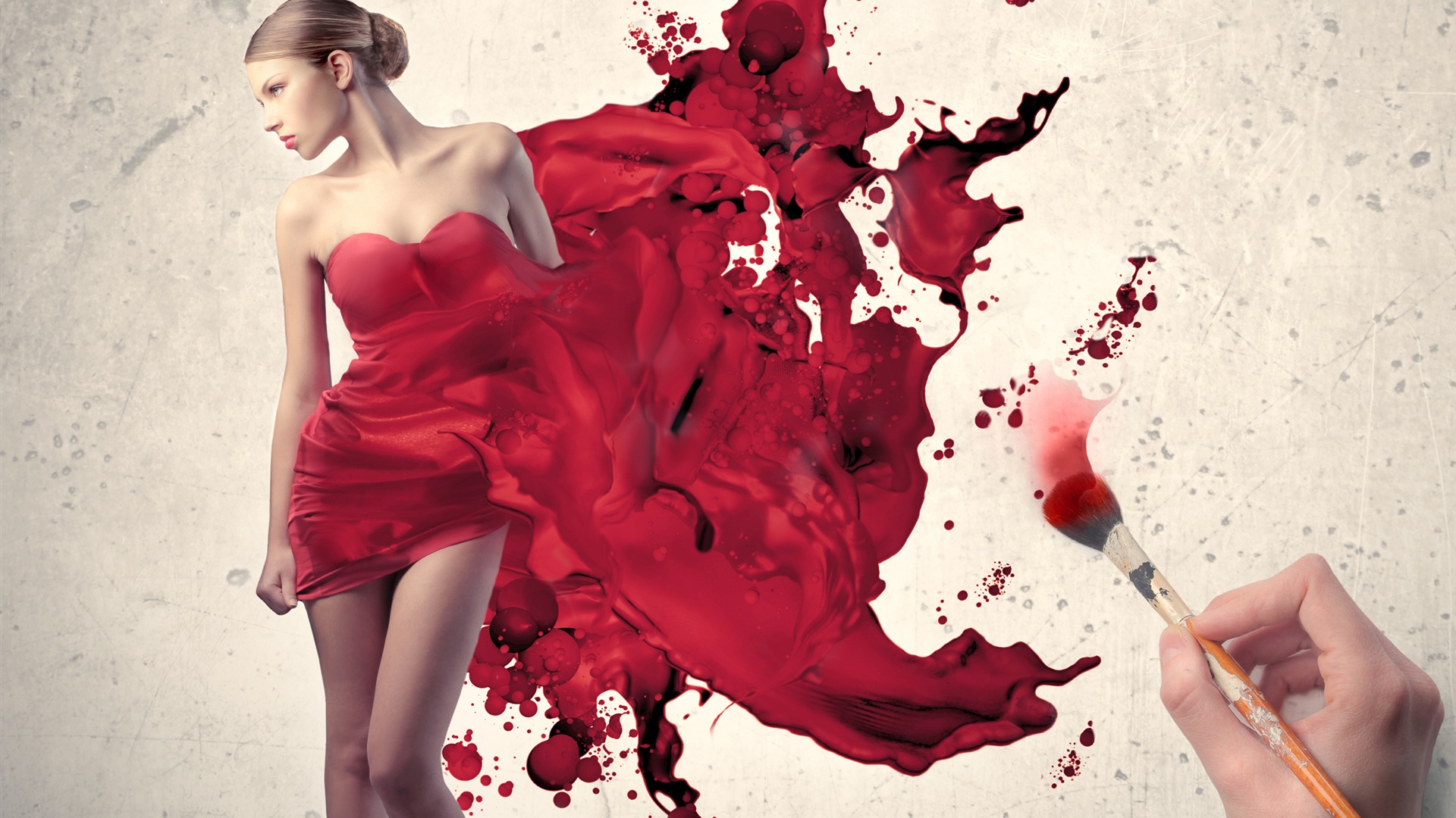 Red Dress HD Wallpaper Background Image