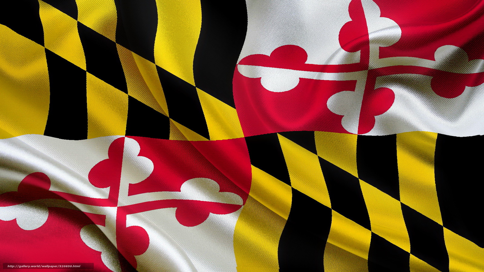 Download wallpaper flag State Maryland desktop wallpaper in the 1600x900